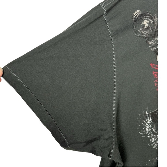 Marc Ecko Men's Lyon Skull Knife Graphic Tee Shirt Y2K Short sleeve - Picture 4 of 8